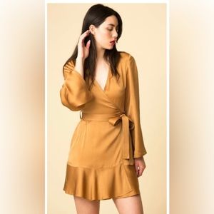 A.L.C Long Sleeve Satin Dress